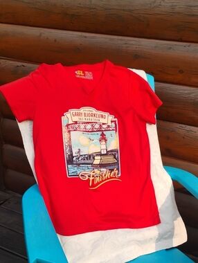 Duluth Minnesota GARRY BJORKLUND HALF MARATHON T Shirt Sz M/L  June 18,16 VNPLC